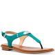 Michael Kors Plate Flat Leather Thong Sandals Tile Blue 8 M from Affordable Designer Brands