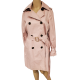 Michael Kors Womens Petite Belted Hooded Trench Coat Cotton Blush Pink Petite Medium from Affordable Designer Brands