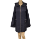Michael Kors Women's Hooded Raincoat Cotton Dark Navy Petite 2XLarge   from Affordable Designer Brands