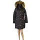 Michael Kors Womens Petite Chevron Hooded Down Nylon Coat Black Petite XSmall Affordable Designer Brands