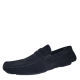Mio Marino Mens Slip-on Suede Loafers Black 10M from Affordable Designer Brands