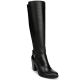 Naturalizer Women's Kelsey Wide Calf Leather Riding Boots Black 9 from Affordable Designer Brands