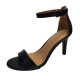 Naturalizer Womens  Shoes Leah Man-made Stiletto Heel Dress Sandals 7M Black from Affordable Designer Brands