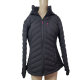 Nautica Womens Hooded Stretch Packable Puffer Polyester Coat Black Medium from Affordable Designer Brands