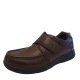 Nunn Bush Men's Leather Shoes Cam-Strap Moc-Toe Lightweight Brown Tumble 9.5XW from Affordable Designer Brands