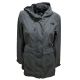 The North Face Anya Rain Parka Hooded Coat Jacket Medium Grey front from Affordable Designer Brands