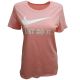 Nike Sportswear Cotton Just Do It T-Shirt Bleached Coral Pink Small