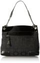 Nine West Mini Vegas Sign Black Faux Leather Handbag-Black