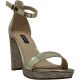 Nine West Womens Dempsey Gold Patent Platform Sandals 8M from Affordable Designer Brands