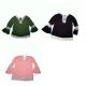 NY Collection Women Lace-Trim Peasant Long Sleeve Blouse Top Affordable Designer Brands