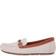 Patricia Nash Womens Trevi White Leather Loafers 9.5 M Affordable Designer Brands