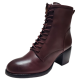 Patricia Nash Women's Sicily Booties Leather Merlot Red US 10M EU 40M from Affordable Designer Brands