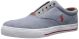 Polo Ralph Lauren Vito Laceless Chambray Sneakers Blue Chambray 13 D