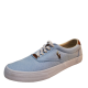 Polo Ralph Lauren Men's Shoes Thorton Cotton Lace Up Sneakers 9D Sky Blue Multi Pony from Affordable Designer Brands