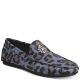 Roberto Cavalli Mens Leopard Drivers Blue Leather Loafers 11 M from Affordable Designer Brands