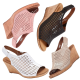 Rockport Women's Briah Perforated Slingback Wedge wide width Sandals  Affordable Designer Brands