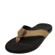 REEF Mens Cushion Bounce Phantom Slip-on Sandals Leather BlackTan 10M Affordable Designer Brands