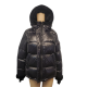 S13 Womens Jane Hooded Puffer Coat Polyester Black Small Affordable Designer Brands