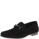 Stacy Adams Eagon Bit Slip On Loafers Shoes Black Suede 10M Affordable Designer Brands