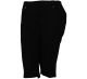 Style&Co Plus Size 24W Tabbed Skimmer Deep Black Capri Pants
