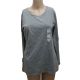 Style & Co Long Women's -Sleeve Crew-Neck T-Shirt Medium Grey Heather Medium