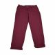Style & Co. Boyfriend Mid-Rise Cuffed Colored Capri Pants Pale Raspberry 12