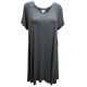 Style & Company Plus Size Short-Sleeve Swing Dress Mid Heather Grey