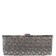 Style & co. New Bronze Textured Clasp Clutch Affordable Designer Brands