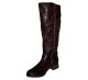 Style Co. Gayge Tall Wide Shaft Riding Boots Chocolate Brown 