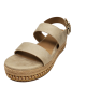 Seven Dials Womens Leawood Platform Sandals Pale Gold 8M Affordable Designer Brands