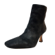 Sam Edelman Womens Lizzo Kitten Heel Bootie Black Leather 8.5B from Affordable Designer Brands