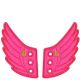 Shwings Pair of Sneaker Wing Accessori Pink Wings ONE SIZE from Affordable Designer Brands