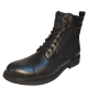 Steve Madden Men's Hudson Water Resistant Jack Boots Leather Black 10.5 M Affordable Designer Brands