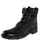 Steve Madden M-Neptun Plaid Collar Boots BLACK 
