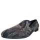 Steve Madden Mens Recruit Embellished Smoke Loafer Shoes Black Suede 10 M Affordable Designer Brands