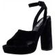 Steve Madden Womens Jodi Platform Sandals Black Suede 8M from Affordable Designer Brannds