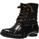 Steve Madden Womens Torrent Duck Style Rain Boots Black 7M Affordable Designer Brands