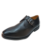 Sandro Moscoloni Men's Plain Toe Monk Loafers Shoes Black 11M