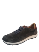 To Boot New York Mens Softy Diver Stefano Leather Sneakers 9.5M Grey Piombo Cognac from Affordabledesignerbrands.com