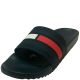Tommy Hilfiger Men's Relwood Slide Sandals Manmade Dark Blue 13M Affordable Designer Brands
