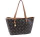 ommy Hilfiger Coated Canvas Monogram Small Black Multicolor Tote