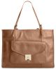 Tommy Hilfiger Postino Casual Leather Large Taupe Tote Front From Affordable Designer Brands