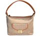 Tommy Hilfiger Postino Monogram Jacquard Khaki Tonal  Hobo Handbag Front From Affordable Designer Brands