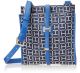 Tommy Hilfiger Navy H Group Monogram Jacquard Crossbody Handbag Front Affordable Designer Brands