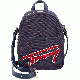 Tommy Hilfiger Aurora Embellished Canvas Mini Crossbody Backpack Handbag Navy Red front Affordable Designer Brands