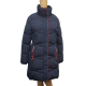 Tommy Hilfiger Womens Faux-Fur-Trim Puffer Coat Polyester Navy Blue Small from Affordable Designer Brands