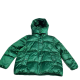 Tommy Hilfiger Women's Hooded Polyester Puffer Coat Pine Green XXL Affordable Designer Brands