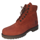 Timberland Men's 6 Premium Waterproof Boots Red Wine Leather 8.5M Affordable Designer Brands