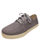 TOMS Mens Payton Lace-up Low-top Casual Sneakers Cotton Grey Denim 7M Affordable Designer Brands