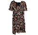 Thalia Sodi Leopard-Print Flutter-Sleeve Dress